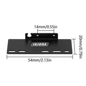 INJORA Aluminum Side Plate - ESC Receiver Tray 2PCS for 1/24 Axial SCX24 RC Crawler Upgrade