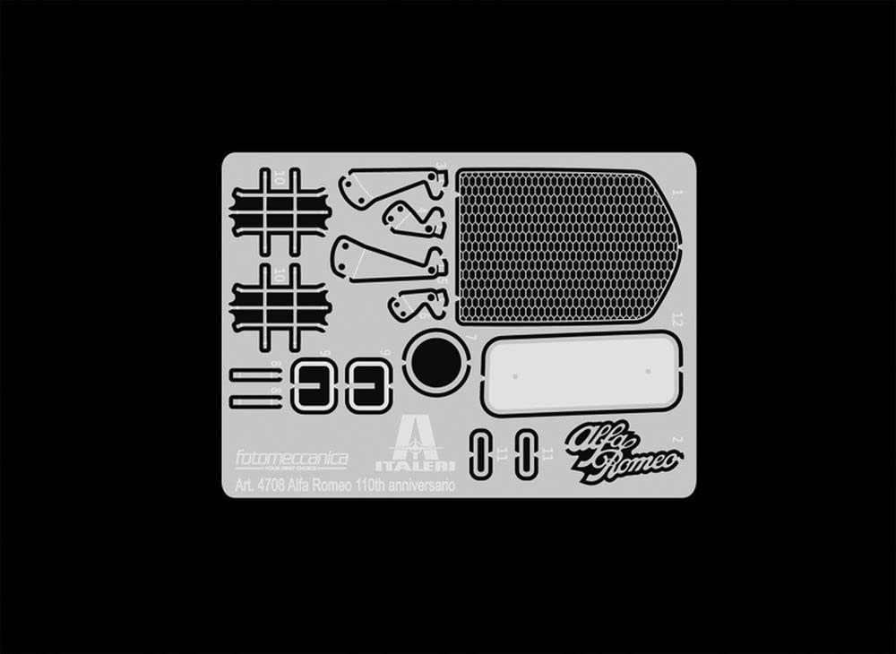 Italeri 4708S Alfa Romeo 1:12 8C/2300 1931-33 Building, Stand Model Making, Crafts, Hobby, Gluing, Plastic Kit, red, Mittel