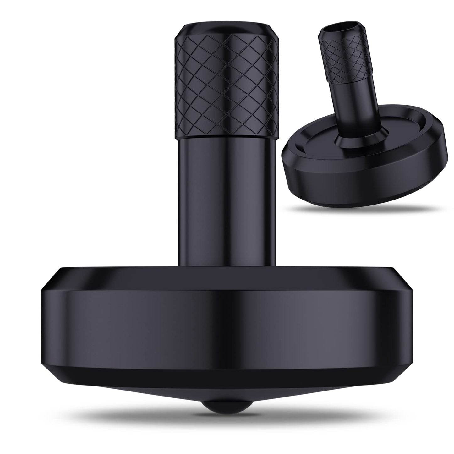 Djuiinostar Zirconium Spinning Top (Avg 5-8 Minutes), Cnc Machined From Solid Metal, High Precision Desk Toy, Waste Your Time Ef