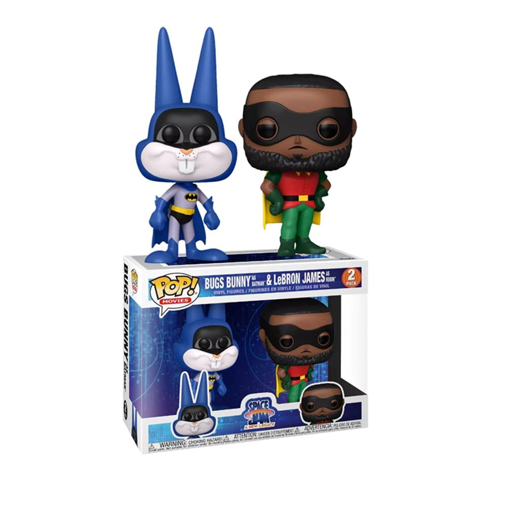 Funko! Pop - 2Pk Exclusive Space Jam 2 - Bugs As Batman & Lebron James