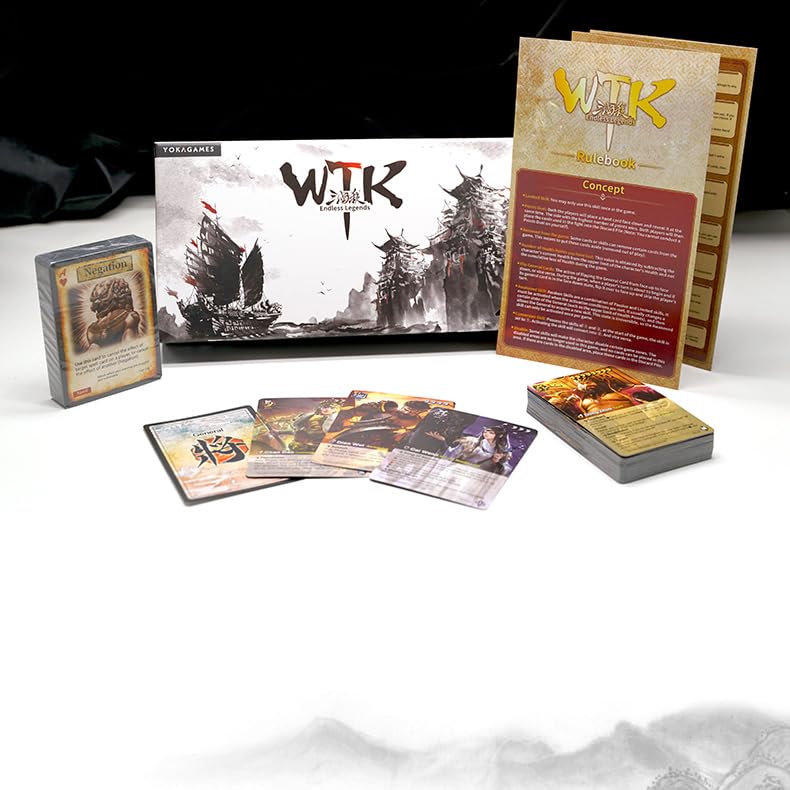 YOKA GAMES War of The Three Kingdoms Sanguosha - Standard Edition Strategy Card Game for 2-10 Players, 5.01 x 9.44 inches