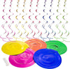 PartyMane Swirls for Birthday Decoration/Swirls Colorful 12 Pcs Birthday Hanging Set of 12PCS