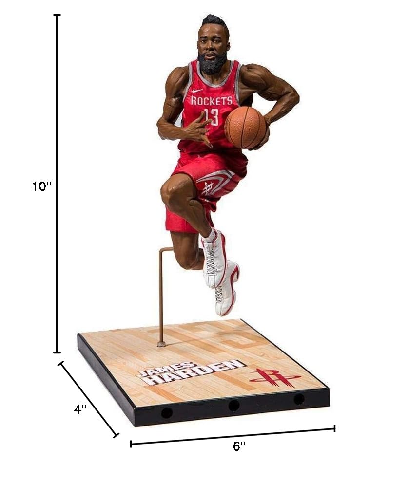McFarlane Toys NBA 2K19 James Harden Action Figure - Red Plastic Collectible