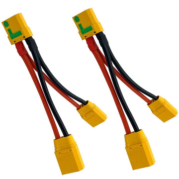 JIECHUN 2pcs XT90S Connector Style Parallel Y-Harness for Quadcopters Multirotors RC LiPo Battery