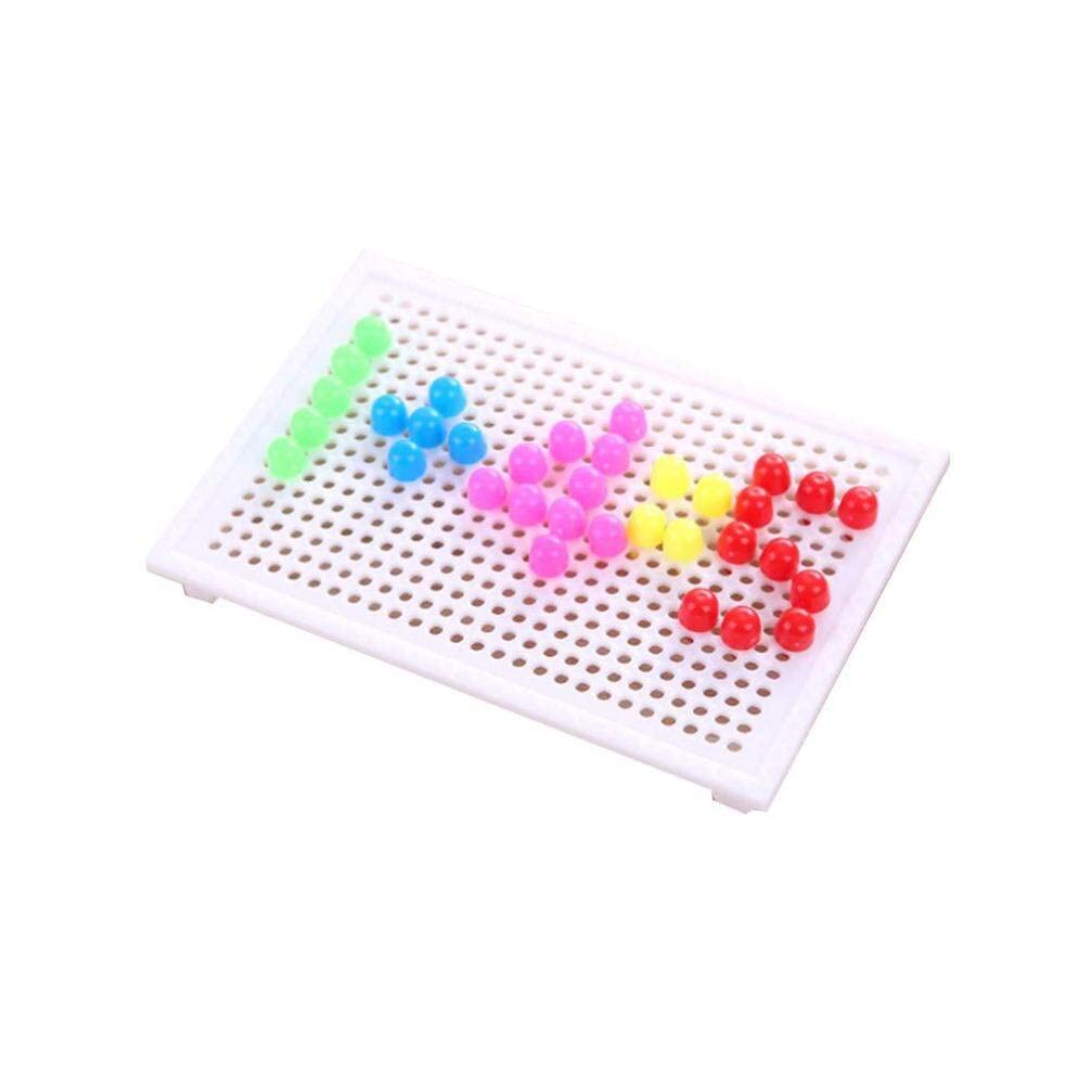 Toyvian Mushroom Nail Jigsaw Peg Puzzle 93pcs Kids Puzzle Kids Pegboard Jigsaw Pegboard Peg Board Toy Mushroom Nails Child