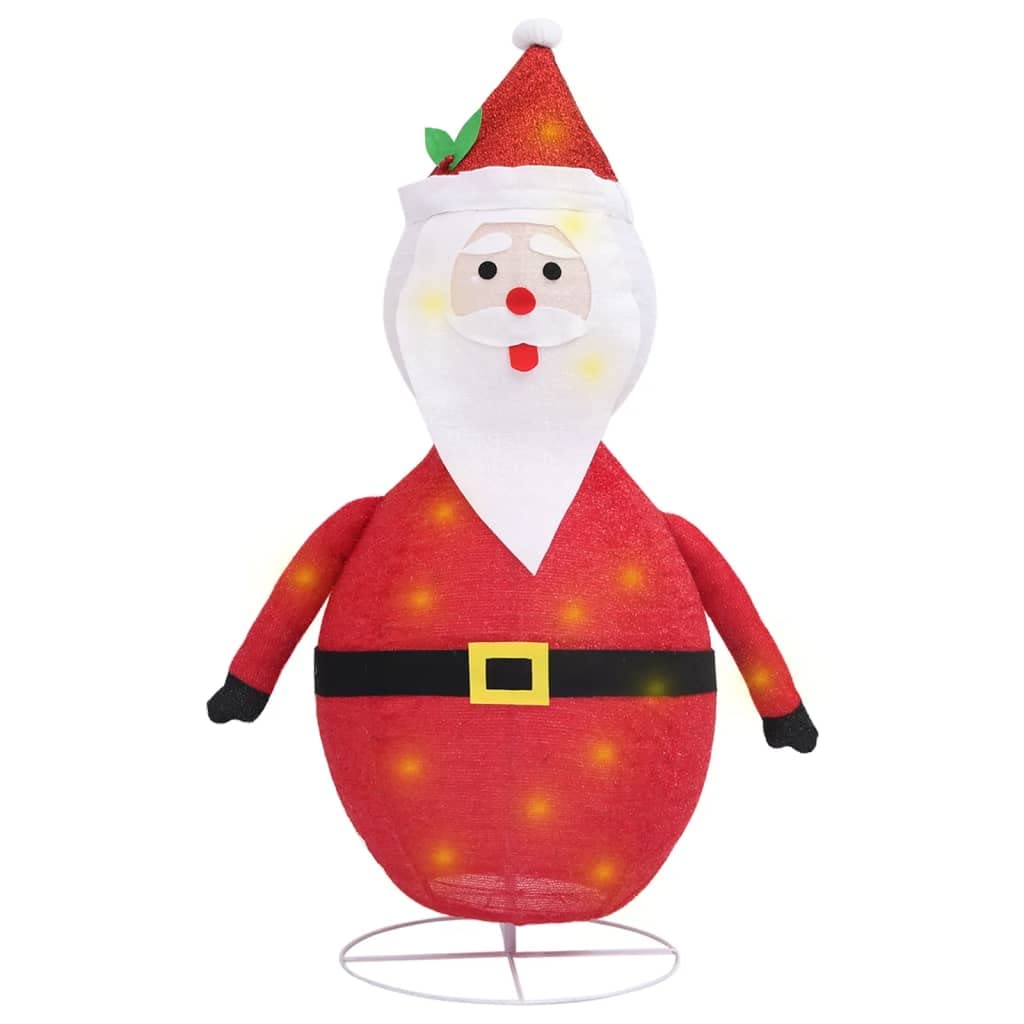 Vidaxl Decorative Christmas Santa Claus Figure Led Luxury Fabric 23.6'