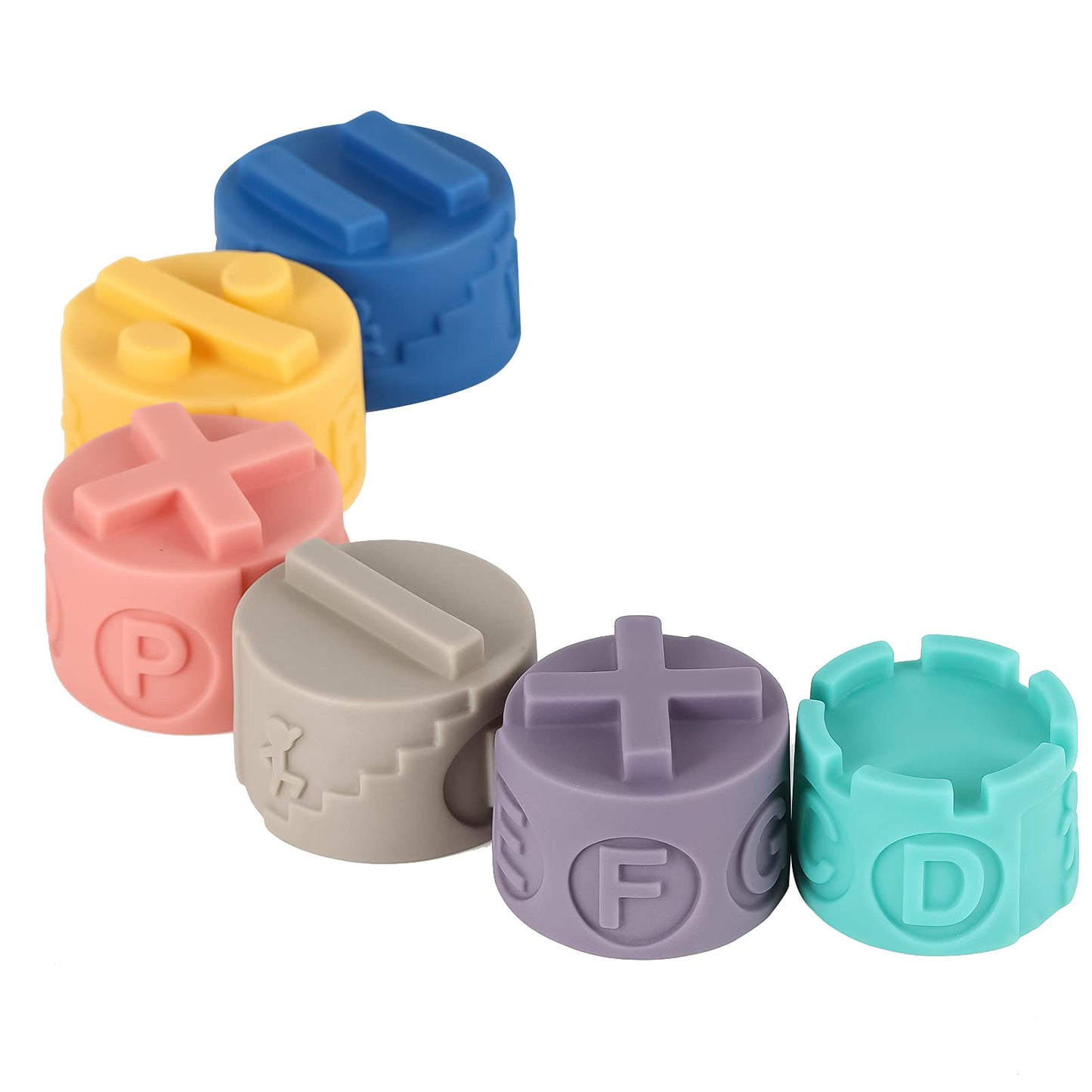 Baby Blocks&Balls 6 To 12 Months And Up Soft Building Stacking Block 18Pack,Stackingtoys For Toddlers, Sensory Montessori Teethi