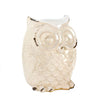 Distressed White Owl Figurine 4.62X4.75X6.5'