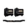 INJORA Brass Diff Cover and Steering Link Kit for TRX4M 1/18 RC Crawler Upgrade Parts,Black