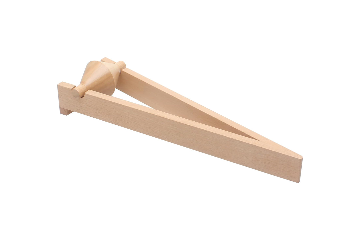 Eisco Center Of Mass Demonstrator - Roller & Ramp - Rolls Up Inclined Plane - Clear Coated Wood Construction, 17'' L - Great As