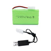 Tosiicop 9.6V 2400mAh NiMH Battery - RC Car Rechargeable Battery AA with Tamiya KET-2P Plug and USB Charge Cable for RC Car Spar