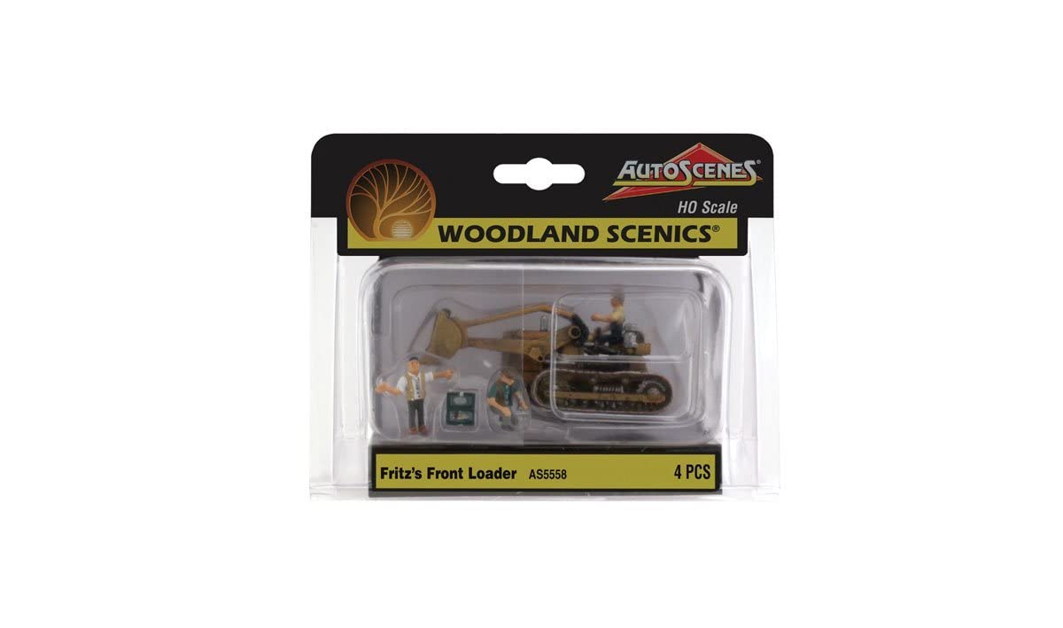 Autoscene Fritzs Front Loader W/Figures Ho Scale Woodland Scenics