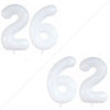 Goer Number 26 Balloons For 26Th Birthday Party Decorations,42 Inch Jumbo Foil Helium 62 Balloons For 62Nd Birthday Party Decoration (White)