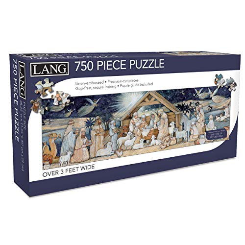 Lang Nativity Set Puzzle - 750 PC Panoramic, Cardboard, Multicolor, Model 5041023