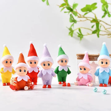 Jhbemaxs Mini Elf Baby Twins Kindness Tiny Elves Set Kid Craft Babies Doll Accessories Holiday Decoration For Girls Boys Kids Ad