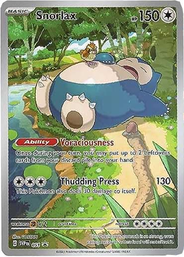 Pokemon Snorlax SVP 051 Full Art Promo - Elite Trainer Box - English - Beige Cardboard