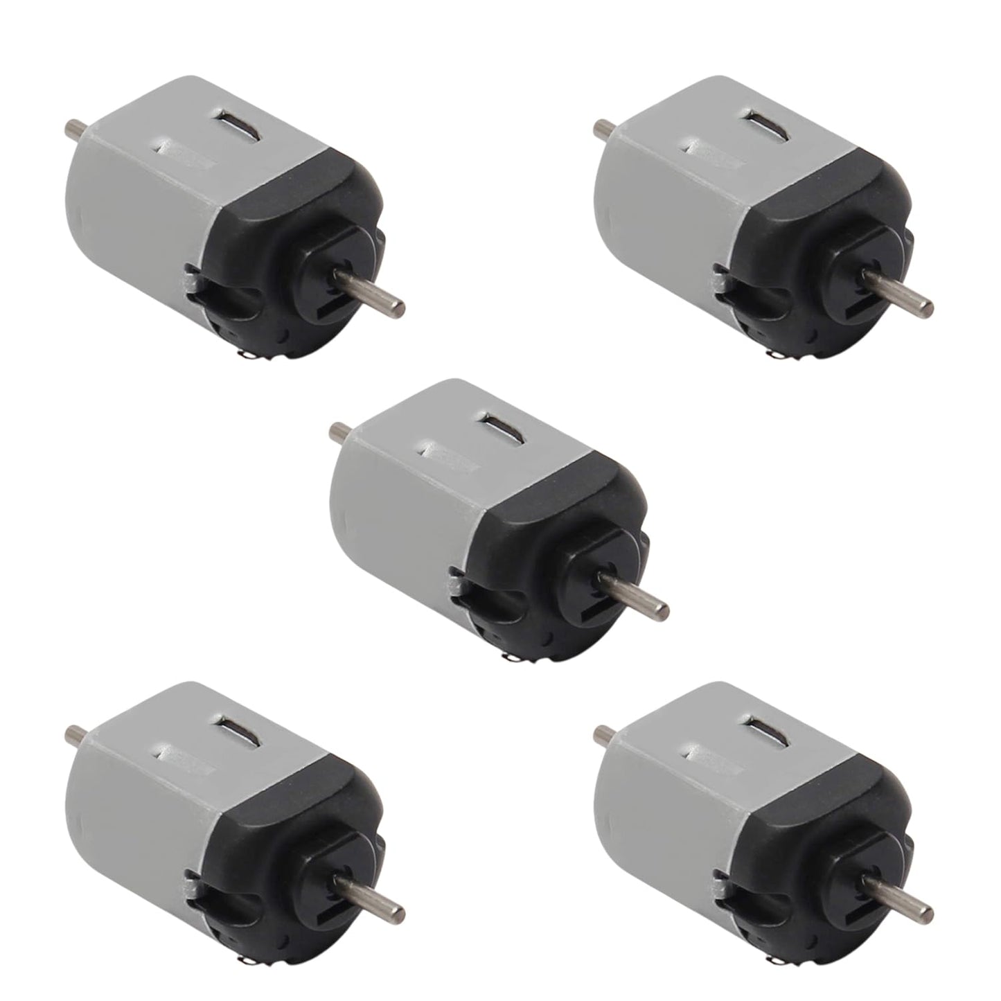 Fielect 5Pcs DC Motor 3V 11000RPM Micro Motor Mini Motor Electric Motor Round Shaft for RC Boat DIY Airplane Toys Model DIY Hobb