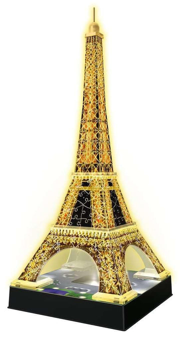 Ravensburger Eiffel Tower - Night Edition | 216-Piece 3D Jigsaw Puzzle For Kids And Adults | Precision Fit With Easy-Click Technology | Displayable & Durable Model | Over A Century Of Quality