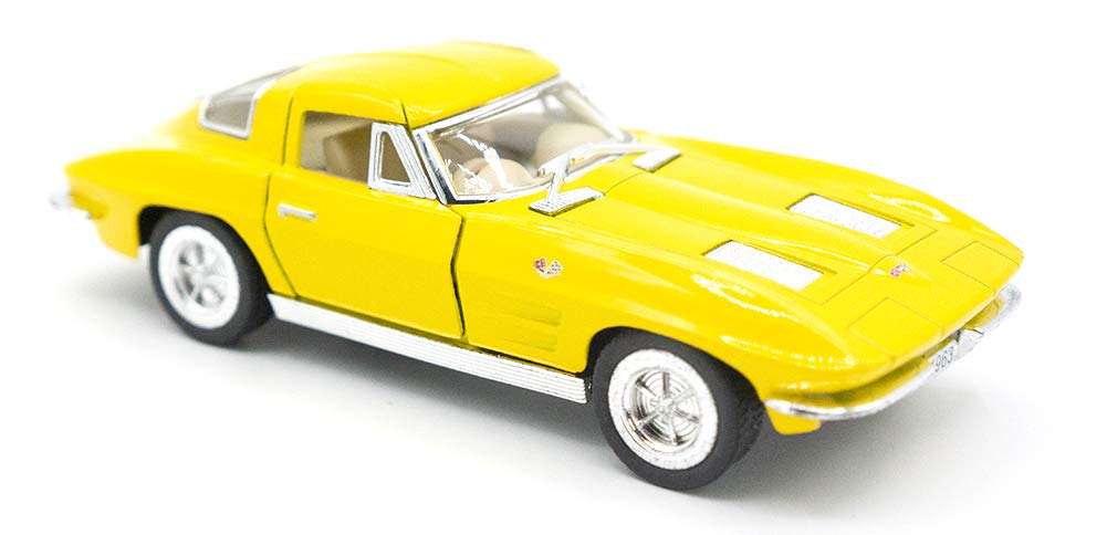 Chevy 1963 Corvette Stingray 1:36 Scale (Yellow)