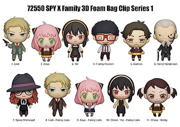 Monogram International Spy X Family 3D Foam Bag Clip Series 1
