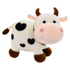 zhidiloveyou 9.84'' Cow Stuffed Animals Cute Baby Cow Plush Kawaii Toy Gifts for Kids, White