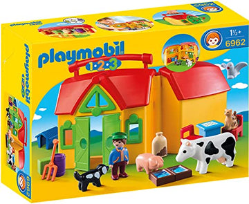 Playmobil My Take Along Farm Playset - Plastic, Multi Color, Model 6962