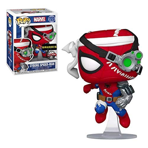 Funko Pop! Marvel Exclusive Spider-Man – Cyborg Spider-Man #723 W/ Free Acrylic Case