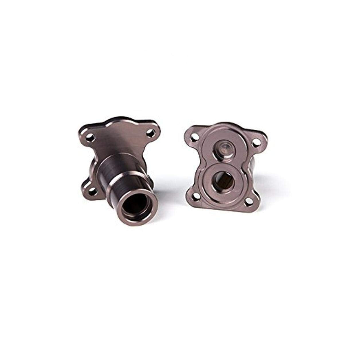 Gmade 30052 Aluminum Straight Adapter for R1 Axle (2 Piece), Titanium Grey