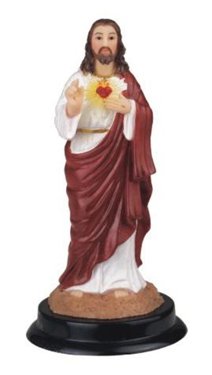 Stealstreet Ss-G-305.15 Sacred Heart Of Jesus Holy Figurine Religious Decoration Decor, 5''