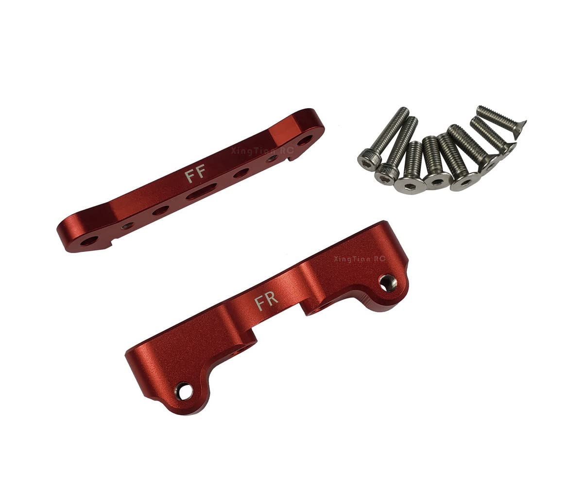 XingTian-RC Aluminum Front Lower Suspension Mount for Arrma 1/5 KRATON Outcast 8S BLX Upgrade Parts - RED