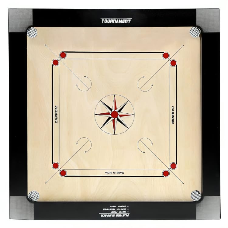 Step Over Tournament Full Size 35 Carrom Board 29 With Playing Area With 16 Mm Thick Ply || Schools || Colleges || Resorts ||H