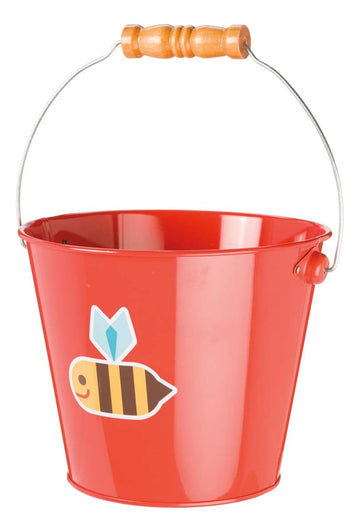 Toysmith Beetle & Bee Kids Bucket, Children'S Gardening Bucket, Colorful Beach Bucket, Assorted Colors