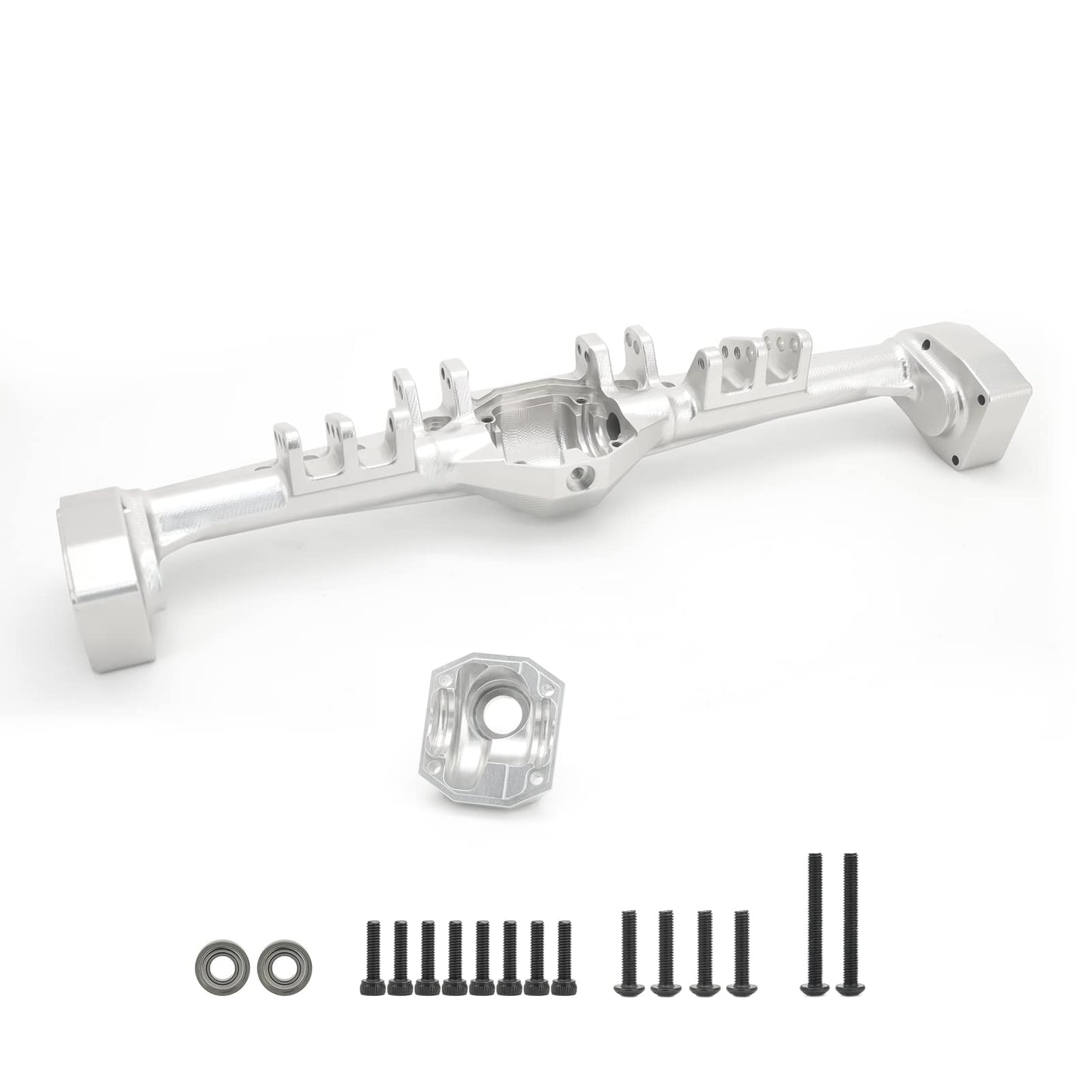 Treal Capra Rear Axle Housing CNC Solid Billet Aluminum 7075 One-Piece Design(Clear)