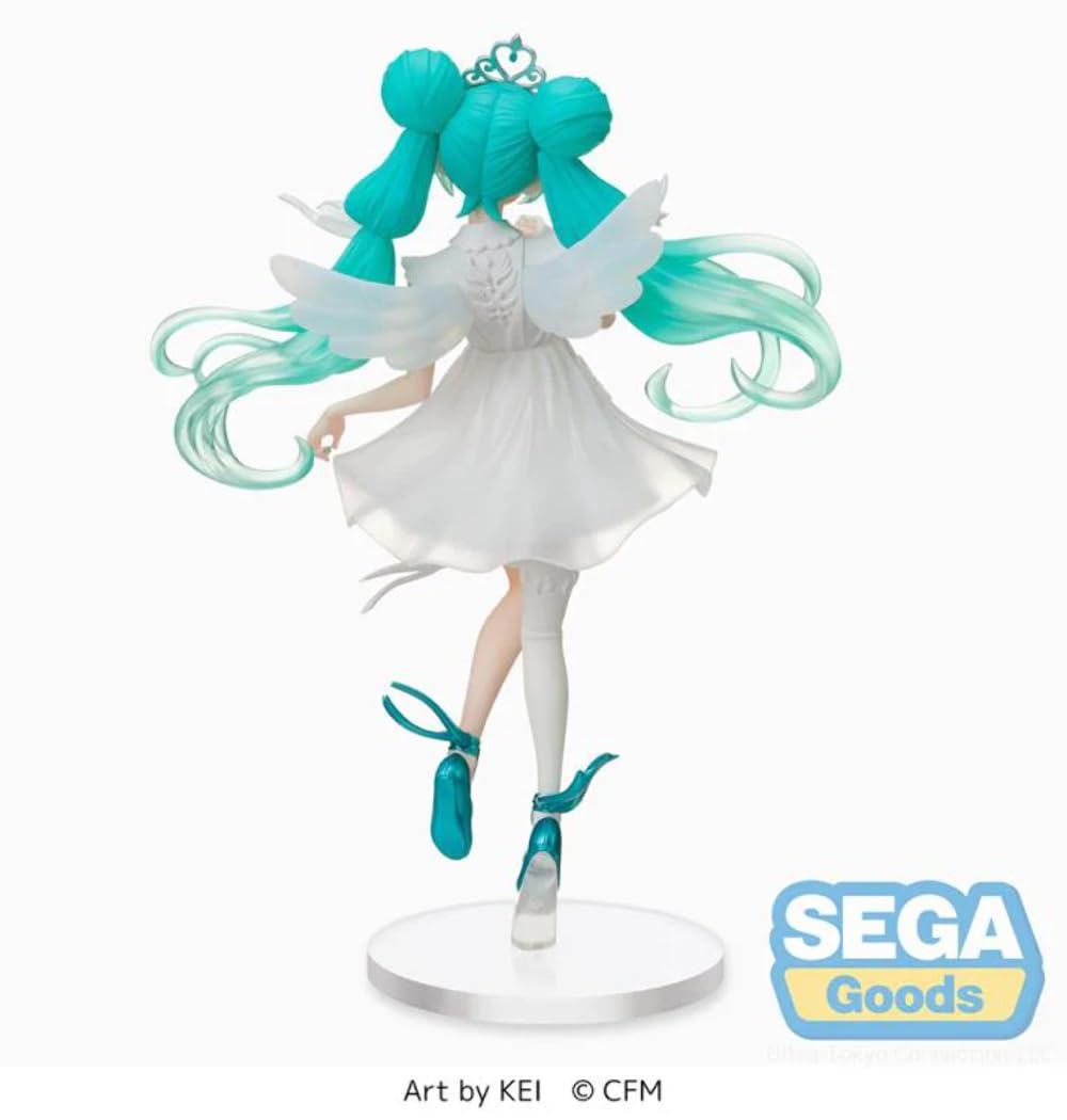 Sega - Hatsune Miku Series Spm Statue - Hatsune Miku 15Th Anniversary Kei Ver., Black