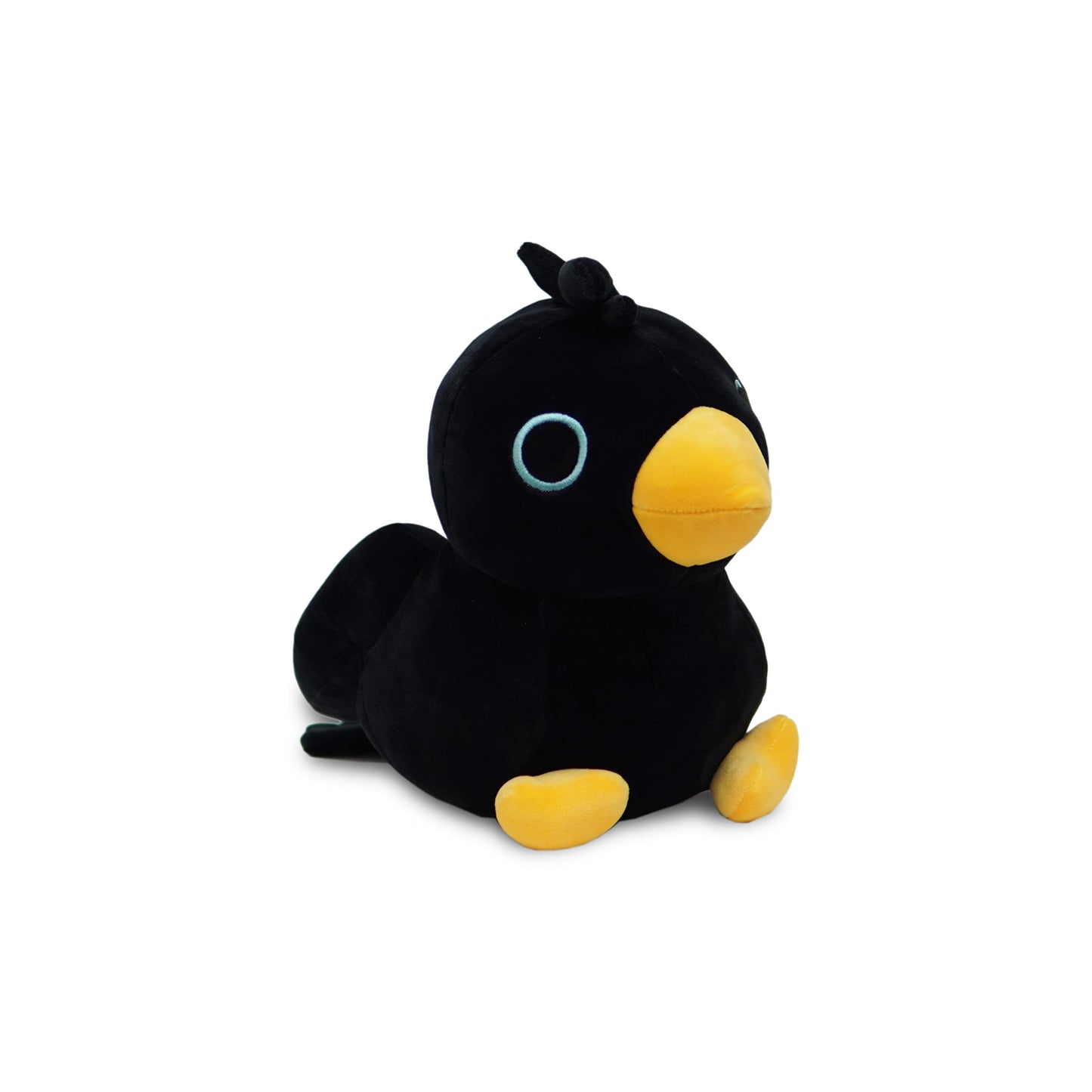 Avocatt Black Crow Plushie Toy - 10 Inches Stuffed Raven Animal Plush - Plushy And Squishy Raven With Soft Fabric And Stuffing -