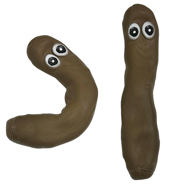 Deermon 2 Pack Novelty Sensory Poo Shape Stress Relief Stretchy Fidget Toy, Brown Fool Tricky Prank Poop Joke Autism Toys & Part