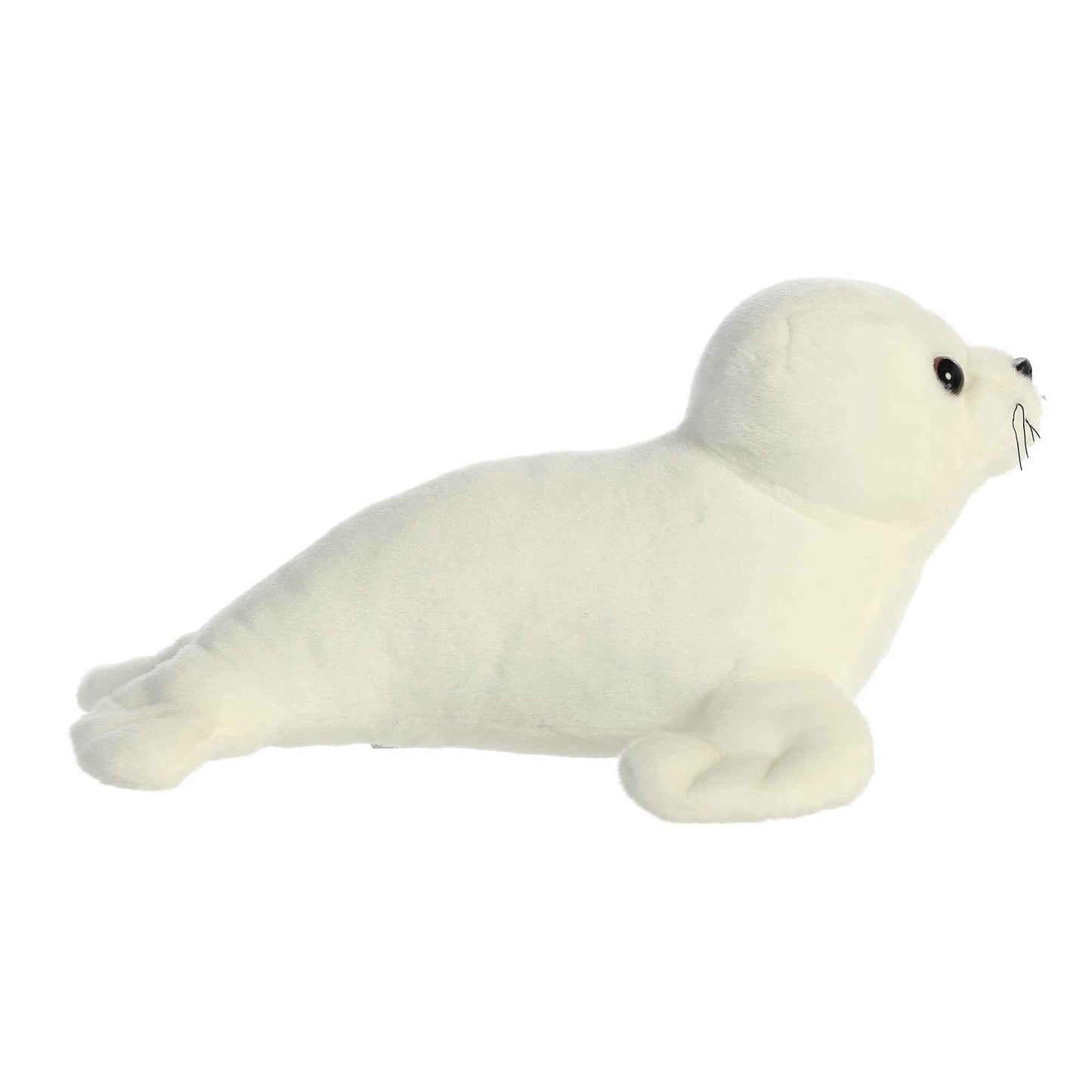 Aurora® Huggable Destination Nation™ Harp Seal Stuffed Animal - Global Exploration - Learning Fun - White 13 Inches