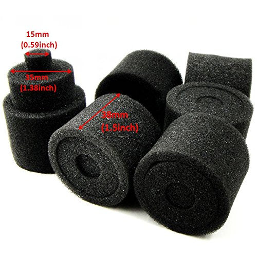 6pcs New 1/8 RC Nitro Engine Buggy Air Dust Filter External Sponges Accessories Black