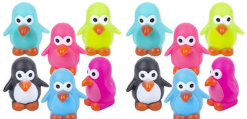 Happy Deals ~ Rubber Penguin Toys | 12 Pack | 2 Inch Water Squirting Toy Figures