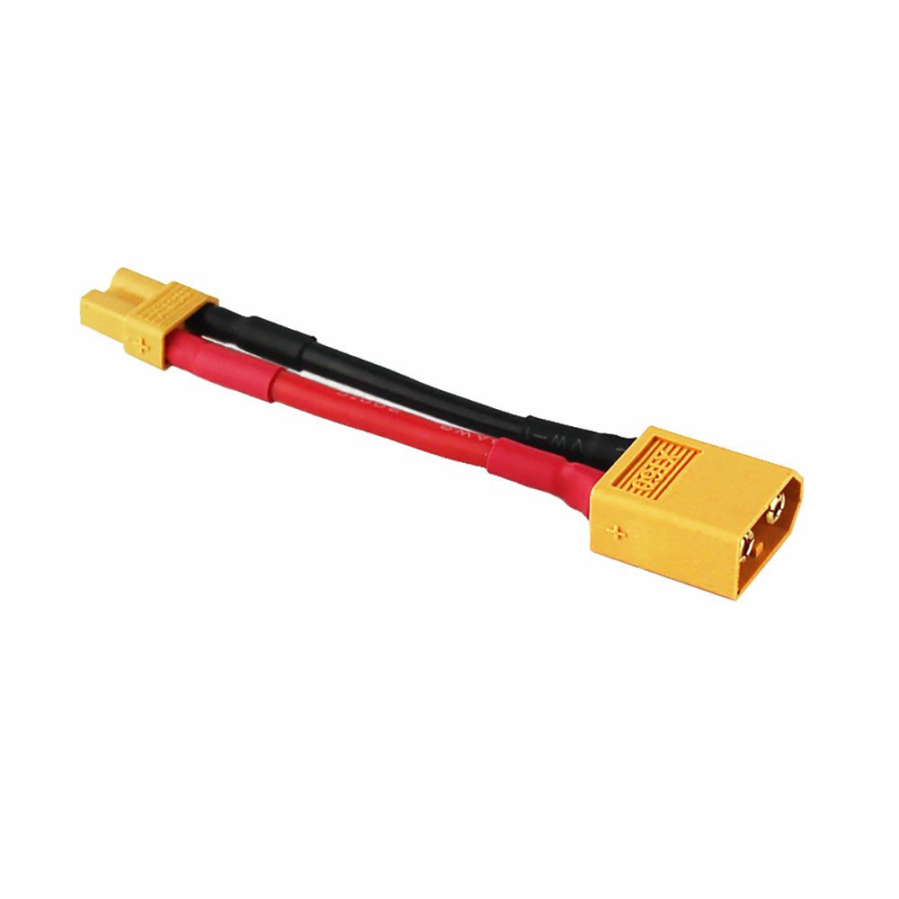 OliYin 3pcs Male XT-60 to Female XT-30 Connector Adapter for Turnigy Drone XT30 XT60 FPV Cable 16awg 1.96inch(Pack of 3)