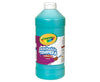 Crayola Washable Tempera Paint For Kids, Turquoise Paint, Classroom Supplies, Non Toxic, 32 Oz Squeeze Bottle