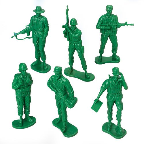 U. S. Toy Large Toy Soldiers - Rubber Army Figurines, Model 7958