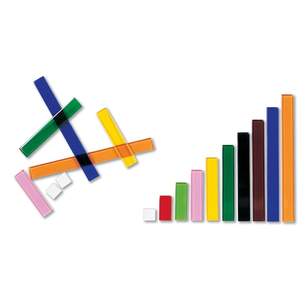 Hand2Mind Plastic Cuisenaire Rods Classroom Set, Math Manipulatives, Montessori Math Rods, Math Counters, Math Blocks, Counting Blocks, Montessori Math, Fraction Bars, Number Rods (Set Of 15)