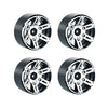 LAFEINA 1:10 Scale RC Crawlers Metal Alloy 1.9 Inch Beadlock Wheel Rim with 6 Spokes for 1/10 RC Rock Crawler Axial SCX10 CC01 D