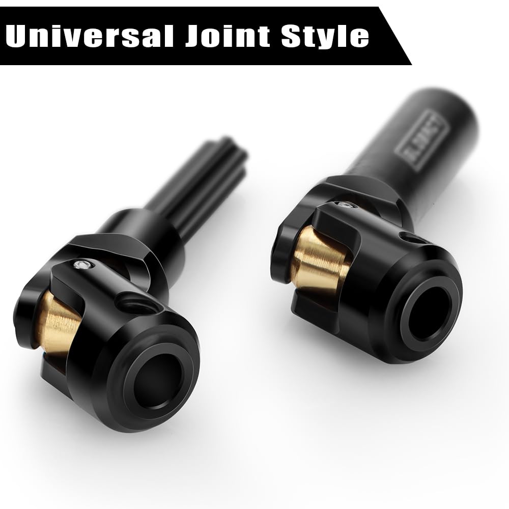 EPINON Stainless Steel Driveshaft Heavy-Duty Drive Shaft for TRX4 Axial SCX10 90046 AXI03007 RC 1/10 Crawler Car Upgrade Accesso