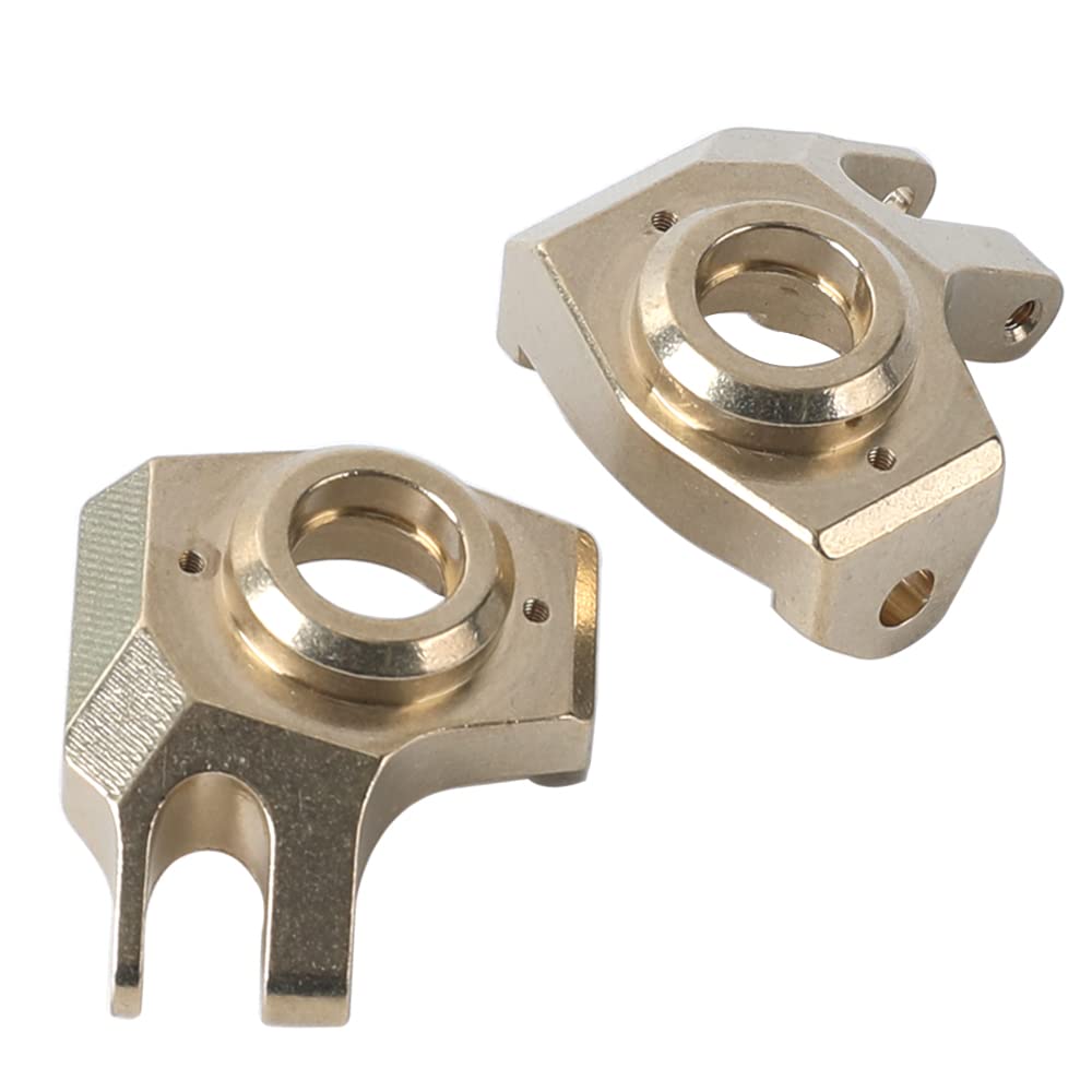 RZXYLRC Heavy Duty Brass Front Steering Knuckles Carrier Weights for 1/10 RC Crawler SCX10 II 90046 Upgrades
