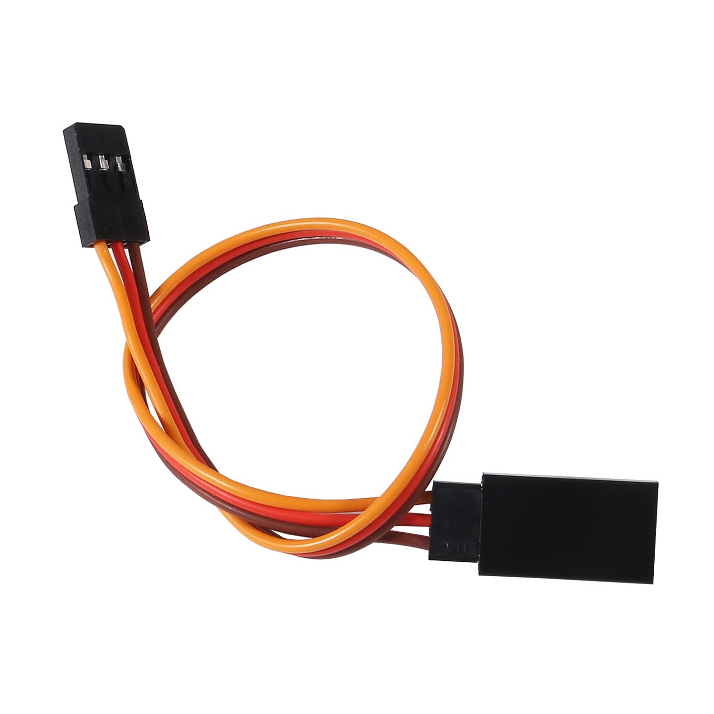 ACEIRMC 10pcs 3-Pin Servo Extension Cable Cord Female to Male Lead Wire Connector JR for RC Car Airplanes Remote Control (20cm)