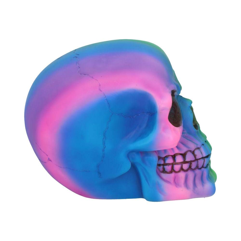Nemesis Now Rainbow Skull 15.5Cm, Polyresin, Multi-Coloured, One Size
