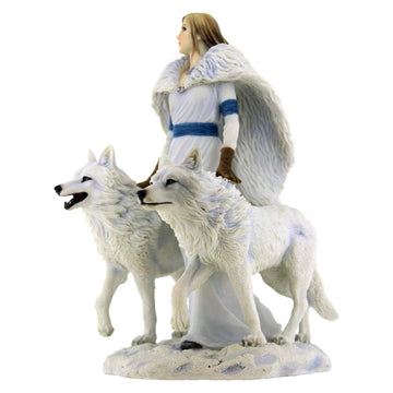 Nemesis Now Anne Stokes Winter Guardians Figurine 23Cm White, Resin