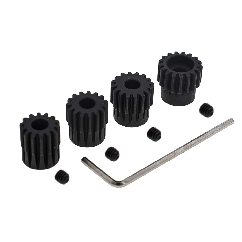 Gthele 4Pcs 32P Pinion Gear 5Mm Set Hardened 14T 15T 16T 17T 32 Pitch Gears Rc Upgrade Part With Screwdriver